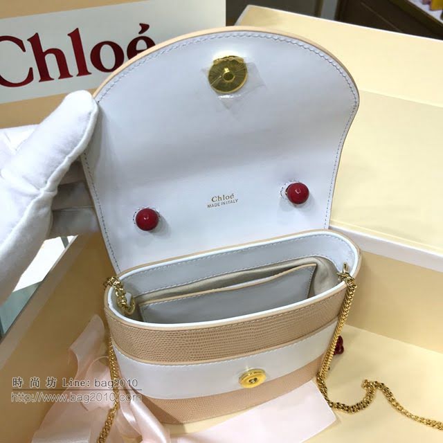Chloe女包 克洛伊經典Aby lock蜥蜴紋圓環鏈條手袋 Chole手提肩背斜挎包  jjh1353